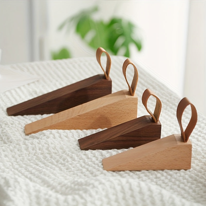 NordGrip - Deurstopper van Massief Hout – Minimalistische Scandinavische Antislip Wig