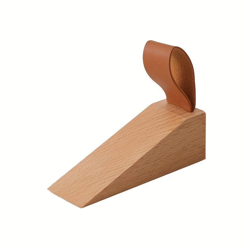 NordGrip - Deurstopper van Massief Hout – Minimalistische Scandinavische Antislip Wig