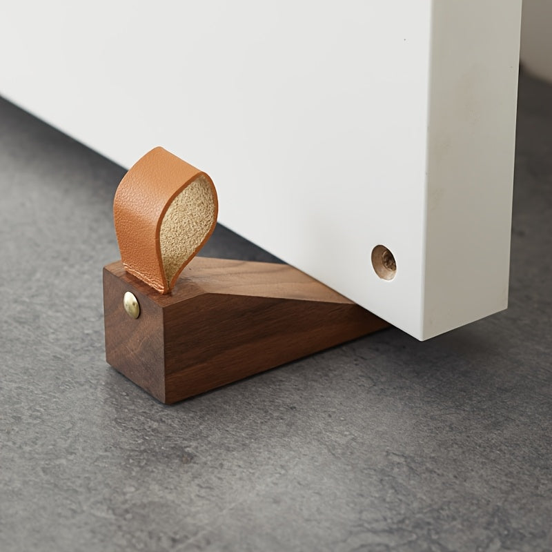 NordGrip - Deurstopper van Massief Hout – Minimalistische Scandinavische Antislip Wig