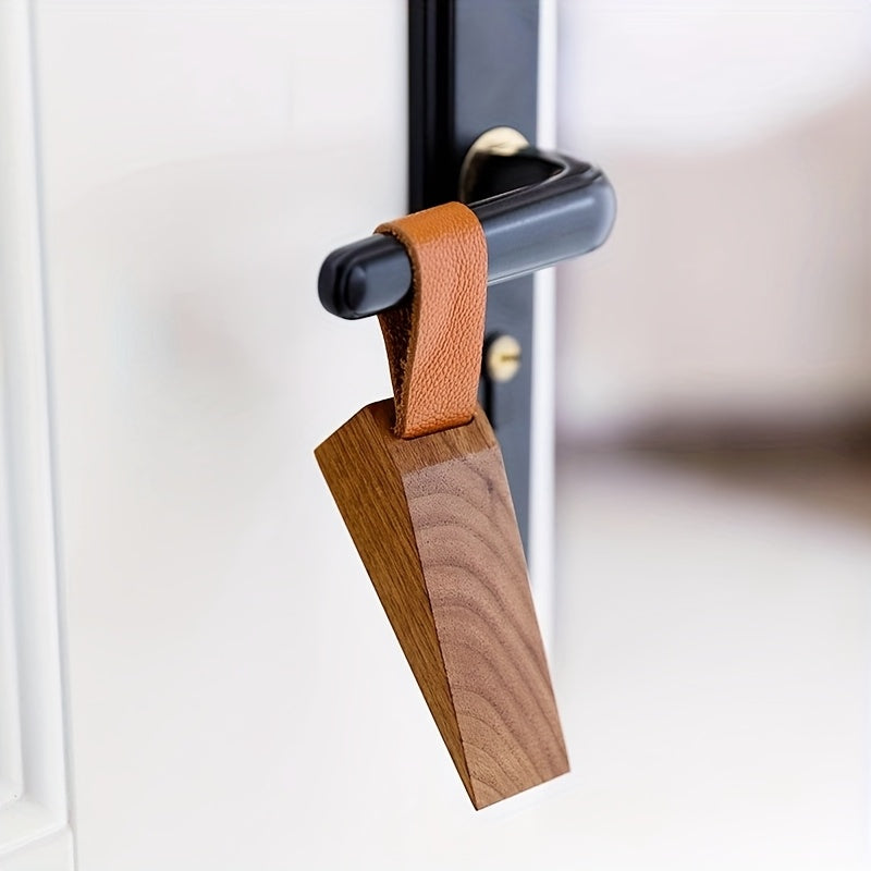 NordGrip - Deurstopper van Massief Hout – Minimalistische Scandinavische Antislip Wig