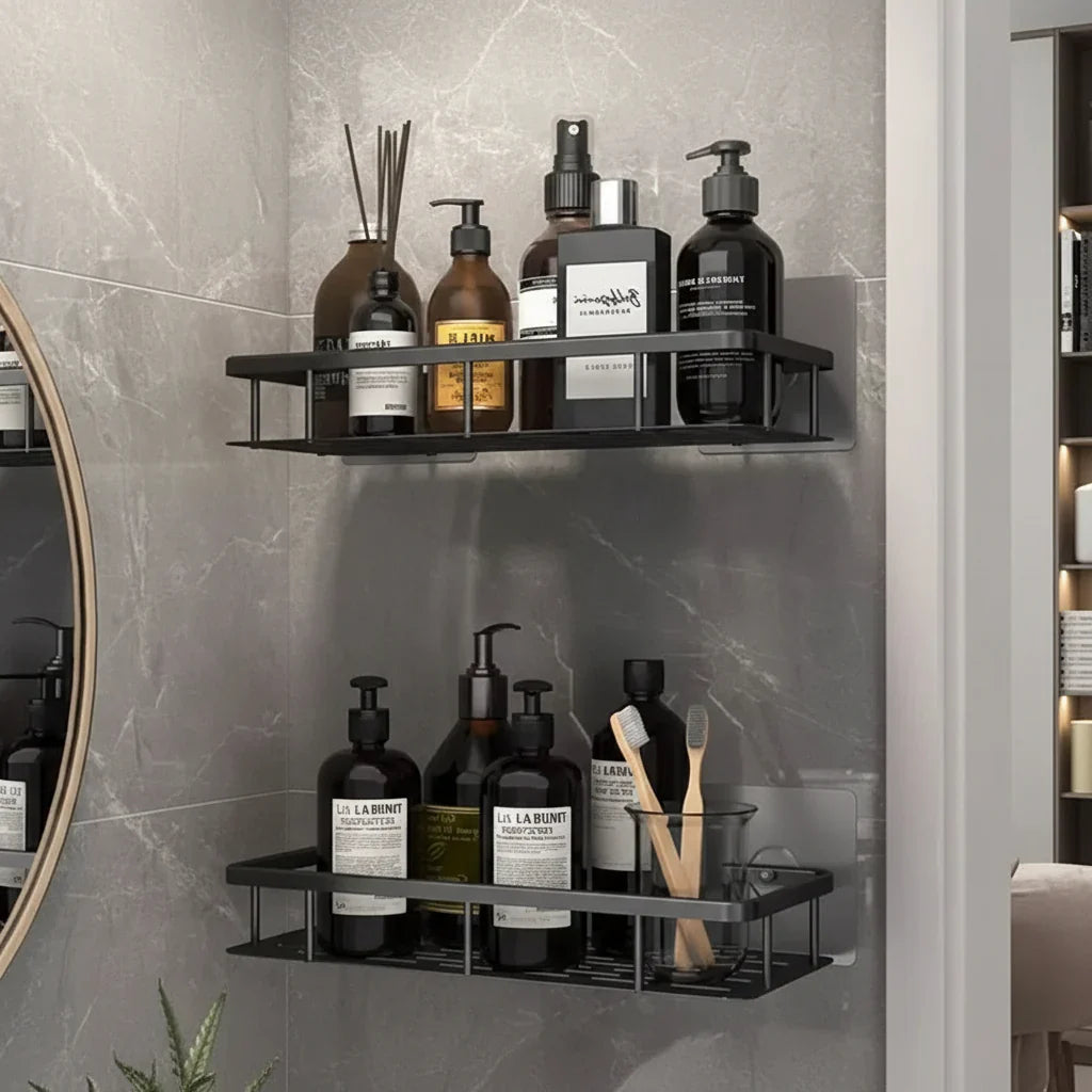 NORDICSHELF - Plank met Lijm voor de Badkamer – Boorvrij & Stijlvol voor Elke Badkamer