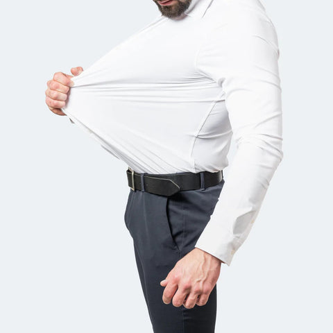 NovaFlex | Heren strijkvrije stretchshirt - Herfsteditie