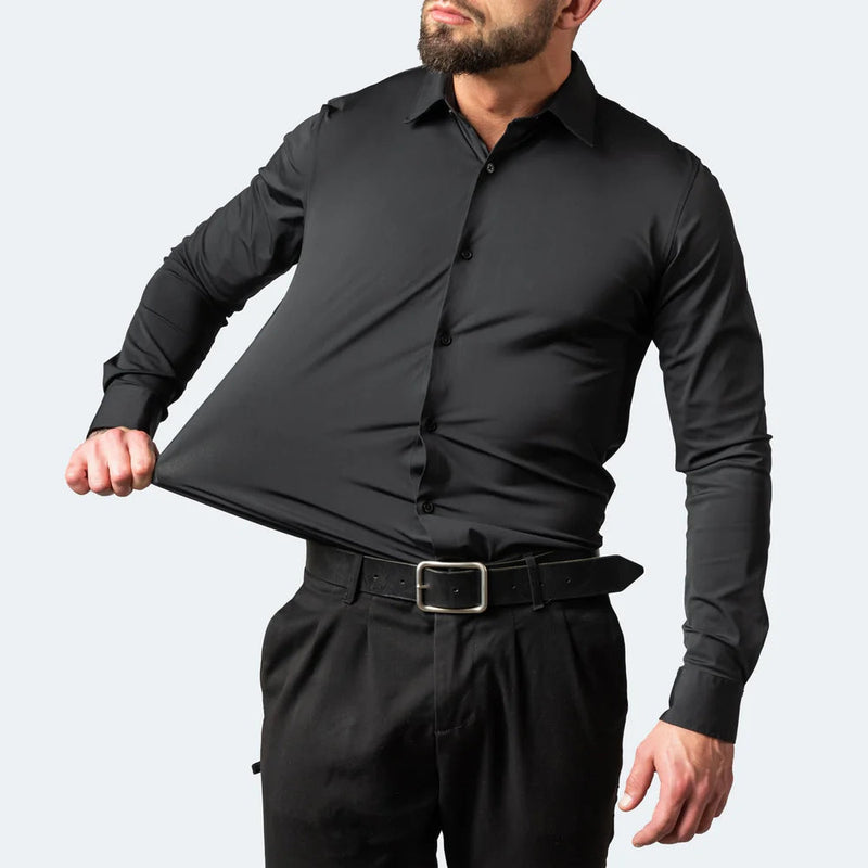 NovaFlex | Heren strijkvrije stretchshirt - Herfsteditie
