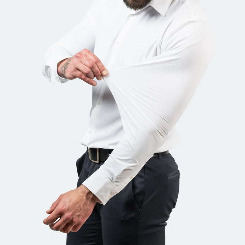 NovaFlex | Heren strijkvrije stretchshirt - Herfsteditie