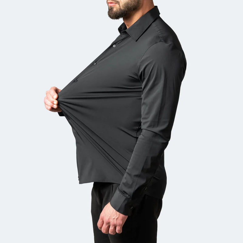 NovaFlex | Heren strijkvrije stretchshirt - Herfsteditie