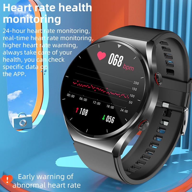 One-Click Bloedglucose | Bloedglucose Bloeddruk ECG | ECG HRV Hartslagmonitor Gezondheid Slimme Horloge