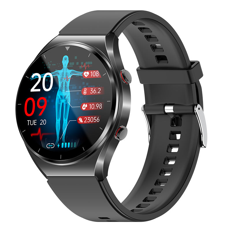 One-Click Bloedglucose | Bloedglucose Bloeddruk ECG | ECG HRV Hartslagmonitor Gezondheid Slimme Horloge