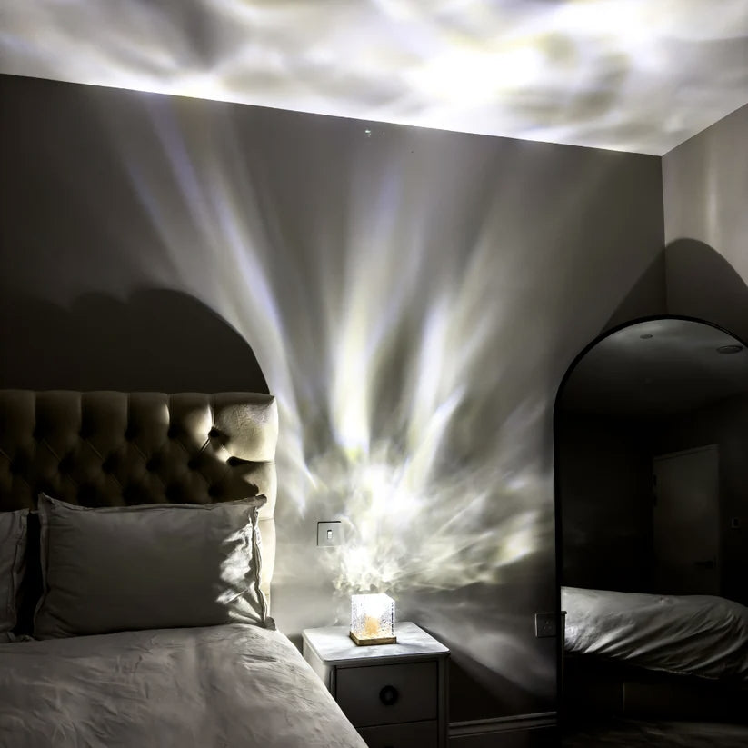 Ontspanningslamp LumaZen – Rustgevende Ambient Verlichting, Golf Effect en Kleuren voor Slaap en Sereniteit