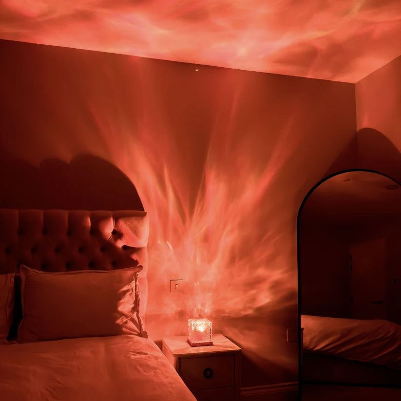 Ontspanningslamp LumaZen – Rustgevende Ambient Verlichting, Golf Effect en Kleuren voor Slaap en Sereniteit