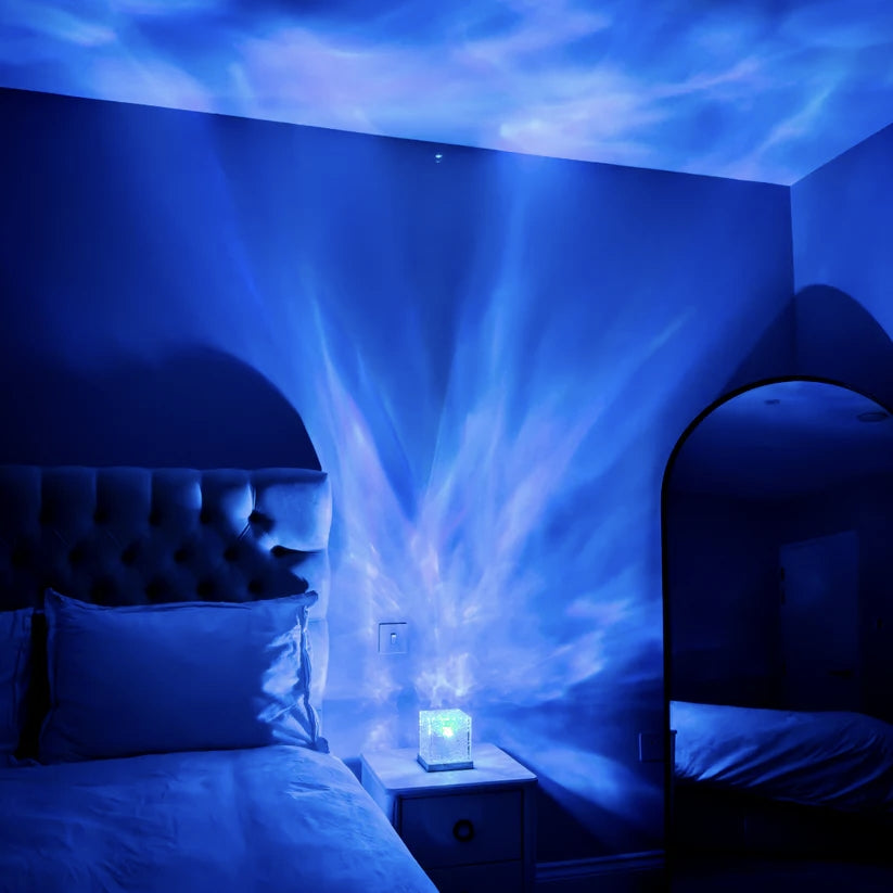 Ontspanningslamp LumaZen – Rustgevende Ambient Verlichting, Golf Effect en Kleuren voor Slaap en Sereniteit