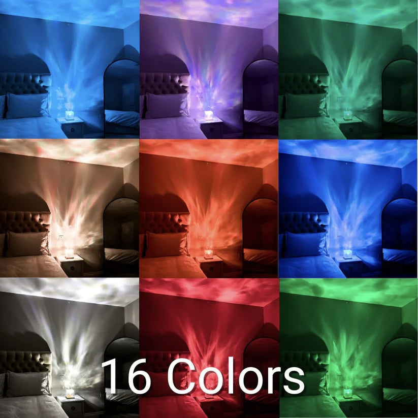 Ontspanningslamp LumaZen – Rustgevende Ambient Verlichting, Golf Effect en Kleuren voor Slaap en Sereniteit
