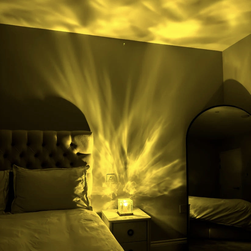 Ontspanningslamp LumaZen – Rustgevende Ambient Verlichting, Golf Effect en Kleuren voor Slaap en Sereniteit