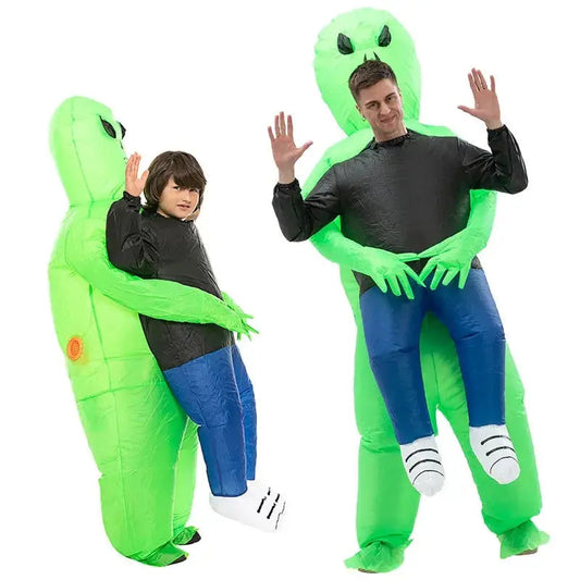 Opblaasbaar Halloween Alien Kostuum voor Volwassenen