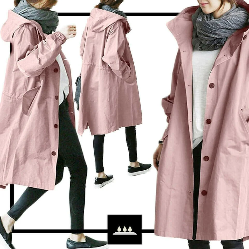 Oversized waterdichte windjas – Licht, praktisch en elegant