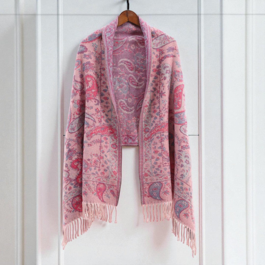 Paisley Elegantie Winter Poncho Sjaal