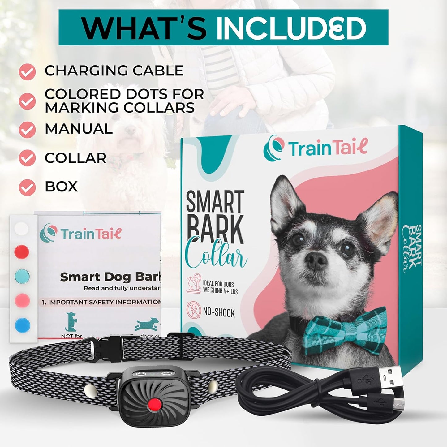 PetSilence Anti-Bark Halsband – Zachte en Effectieve Oplossing voor Kleine Honden
