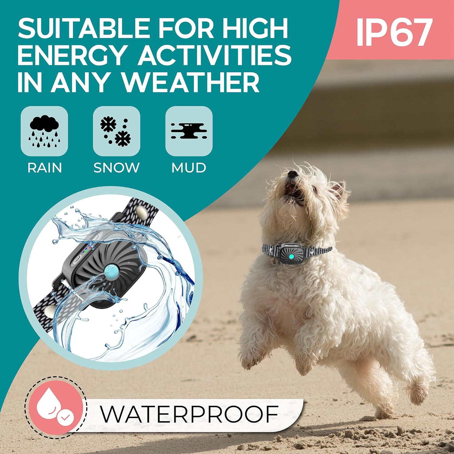PetSilence Anti-Bark Halsband – Zachte en Effectieve Oplossing voor Kleine Honden