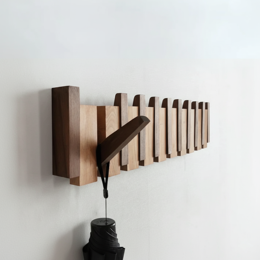 Piano Kleshenger HarmonyCoat – Creatieve Houten Kapstok voor Hal en Entree