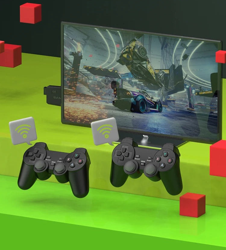 PixelDrive 64GB: Origineel met 2 controllers - Meer dan 20.000 spellen van Mario tot Pokémon