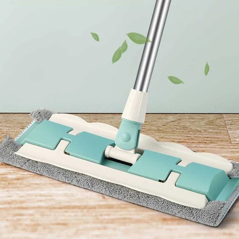 Platte Mop Gemaakt van RVS – Met Herbruikbare Microvezeldoek