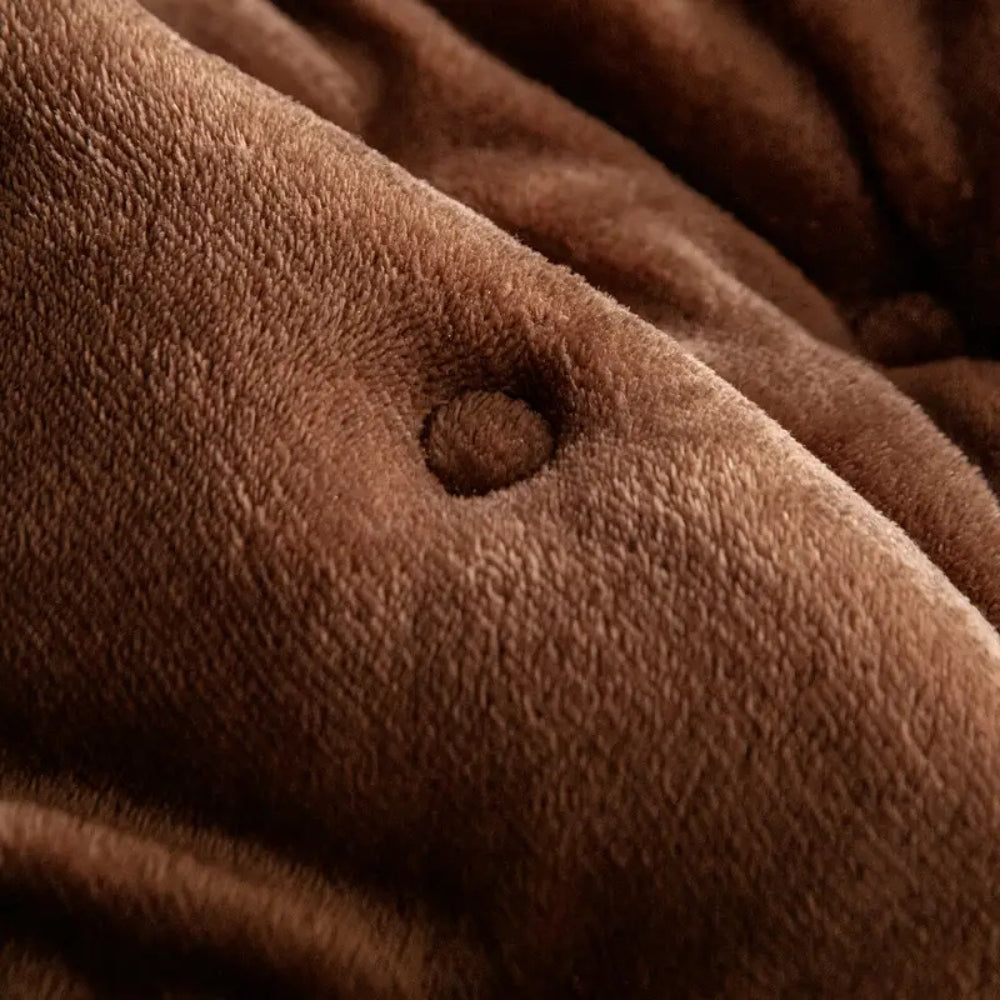 Pluche Knop-Tufted Bankhoes