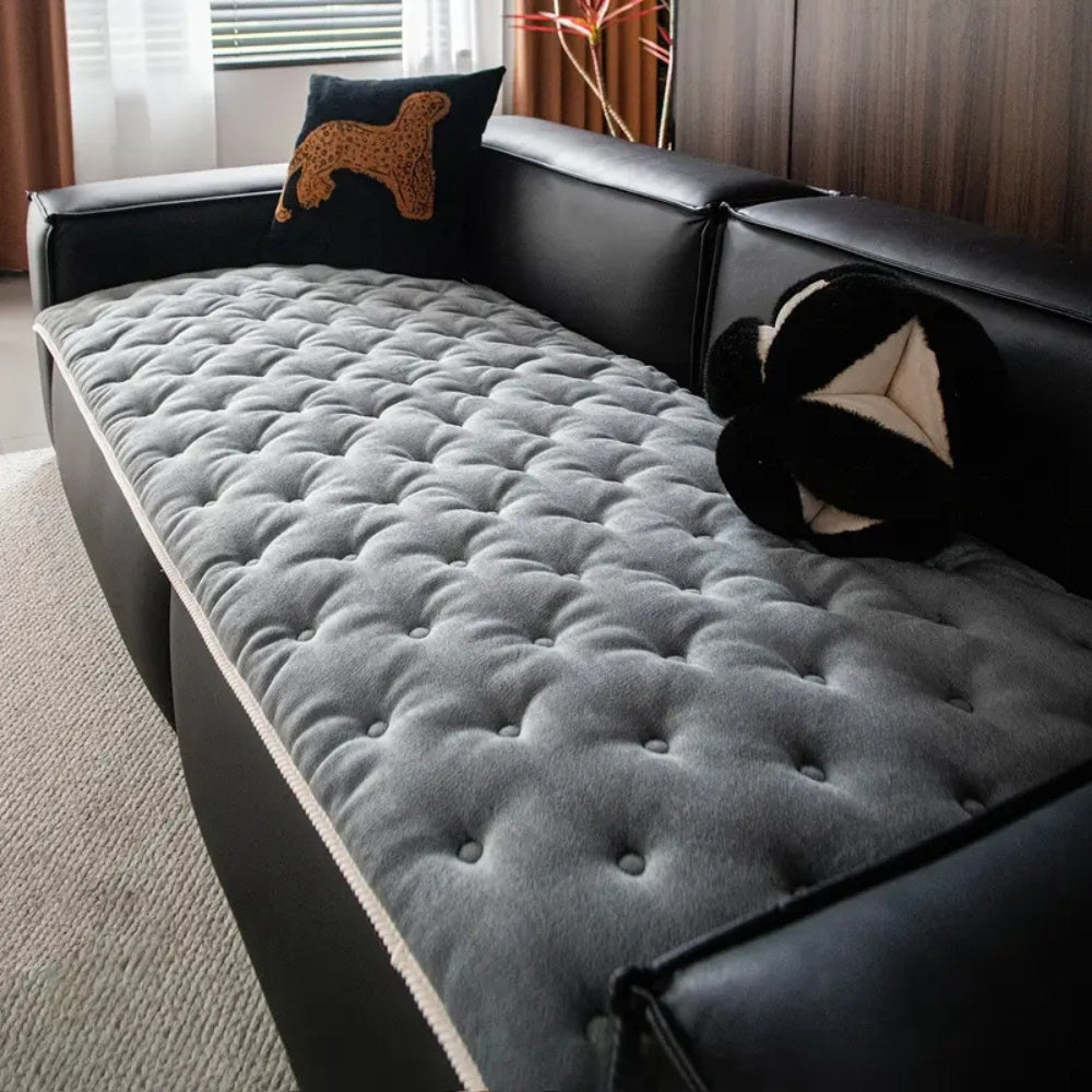 Pluche Knop-Tufted Bankhoes