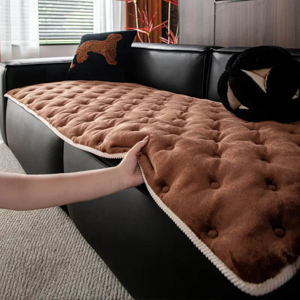 Pluche Knop-Tufted Bankhoes