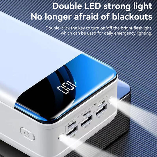 Powerbank 100.000 mAh | Ultra-snel opladen | Voor laptop, tablet & smartphone | Compact & extreem krachtig