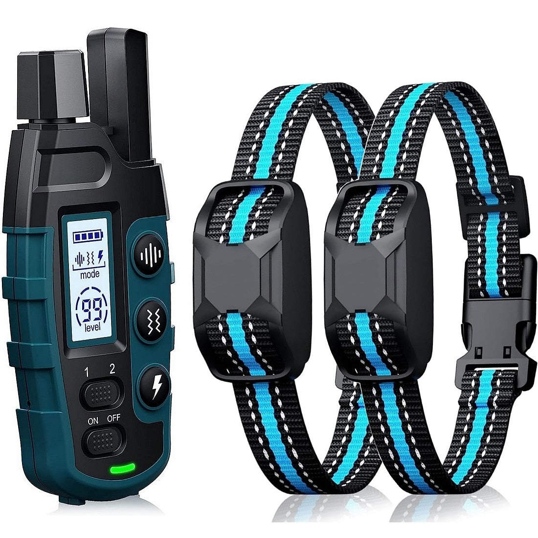 Premium 1000m Hondentrainingshalsband met Afstandsbediening - Waterdicht, Oplaadbare E-halsband voor Alle Hondenformaten