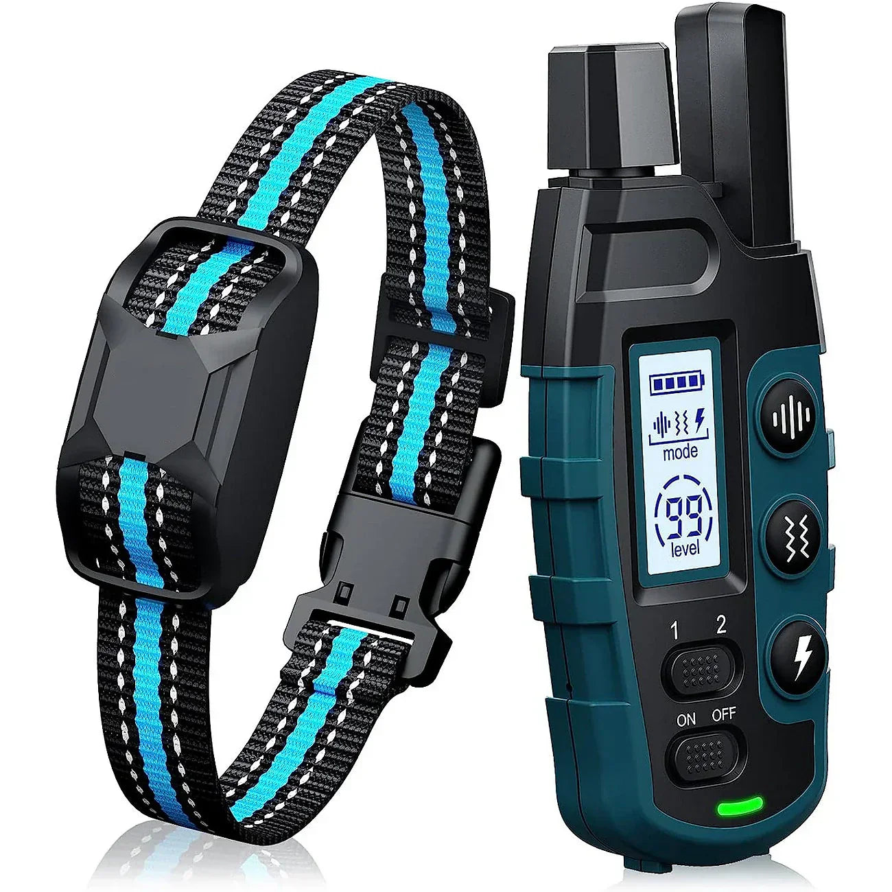 Premium 1000m Hondentrainingshalsband met Afstandsbediening - Waterdicht, Oplaadbare E-halsband voor Alle Hondenformaten
