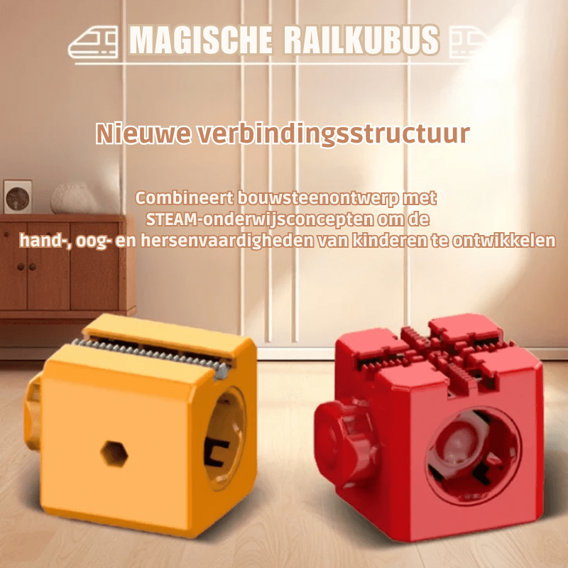 RAILBUILD – 3D Spoorbouwset voor Kinderen met Oplaadbare Locomotief