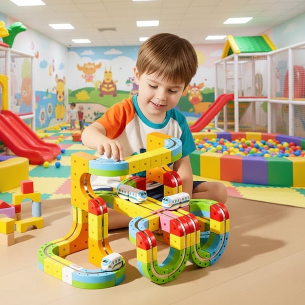 RAILBUILD – 3D Spoorbouwset voor Kinderen met Oplaadbare Locomotief