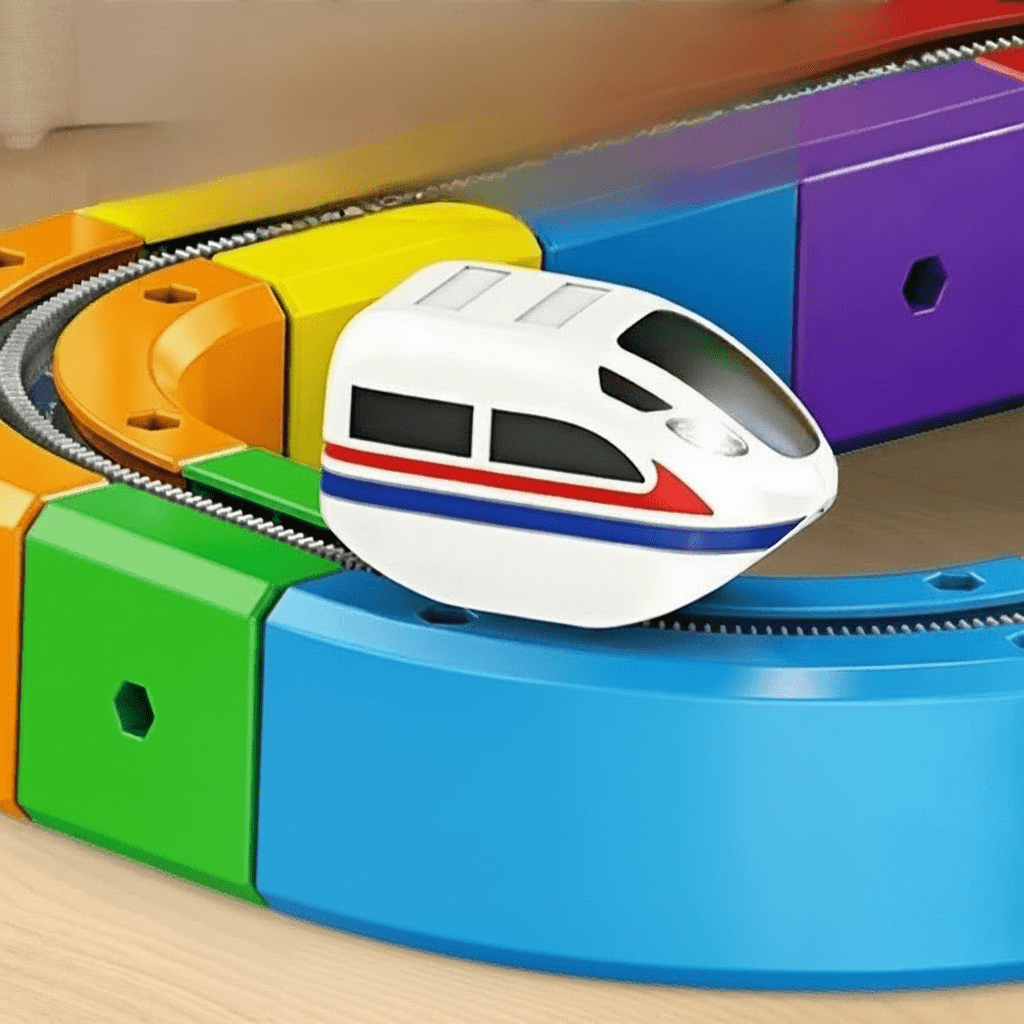 RAILBUILD – 3D Spoorbouwset voor Kinderen met Oplaadbare Locomotief