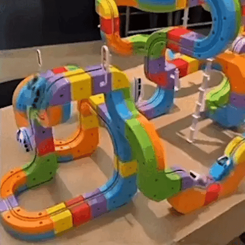 RAILBUILD – 3D Spoorbouwset voor Kinderen met Oplaadbare Locomotief
