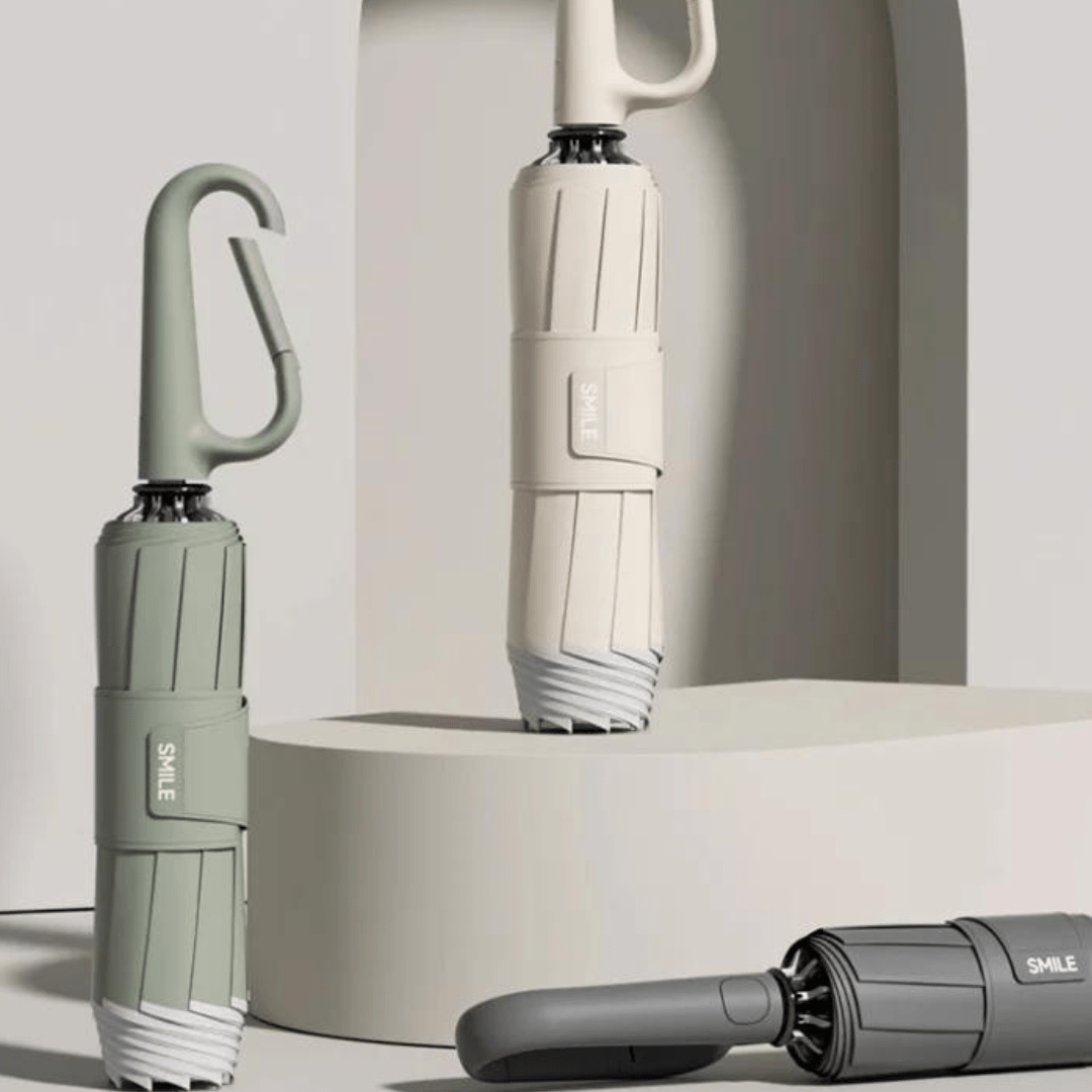 RAINLOCK – Automatische Compacte Paraplu, Gebouwd voor Sterke Wind