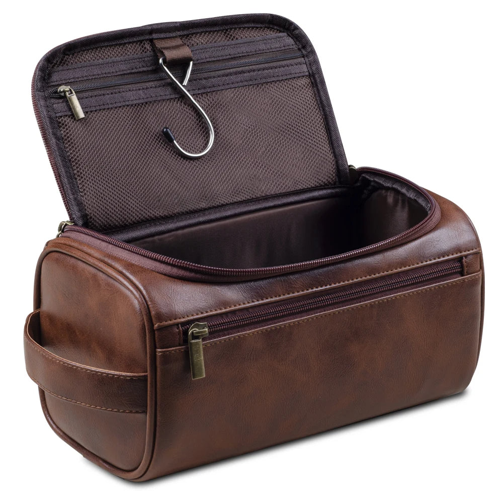 Reis Cosmetica Tas voor Mannen van PU Leer – Elegant en Functioneel