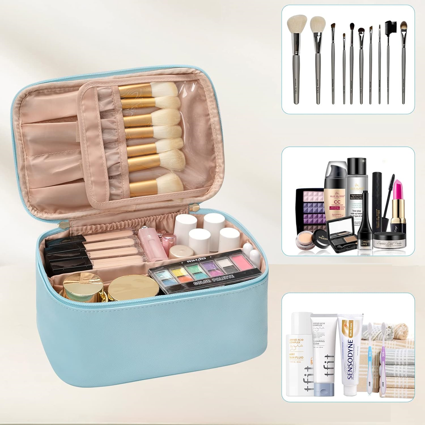 Reisvriendelijke Make-up Organizer met Verdelers