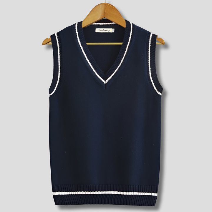 Retro gestreepte spencer in preppy stijl
