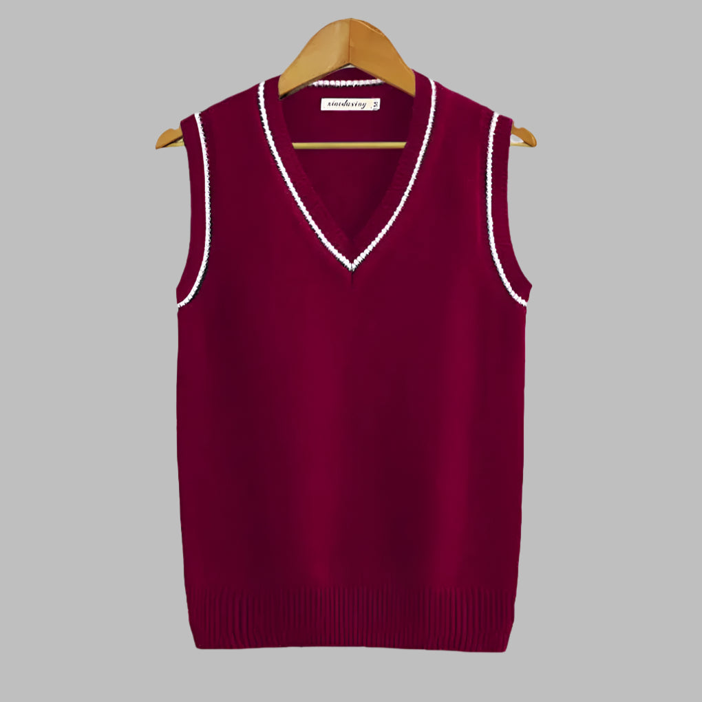Retro gestreepte spencer in preppy stijl