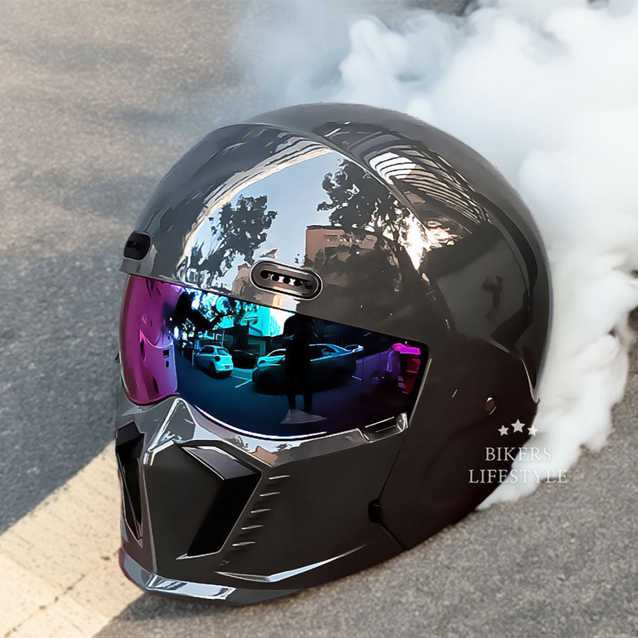 Retro Klassieke Motorhelm DOT En ECE Goedgekeurd Tijdloos Uiterlijk