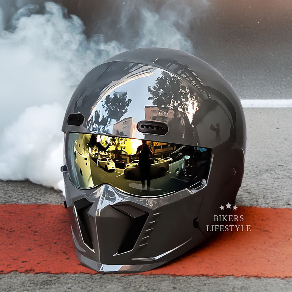 Retro Klassieke Motorhelm DOT En ECE Goedgekeurd Tijdloos Uiterlijk