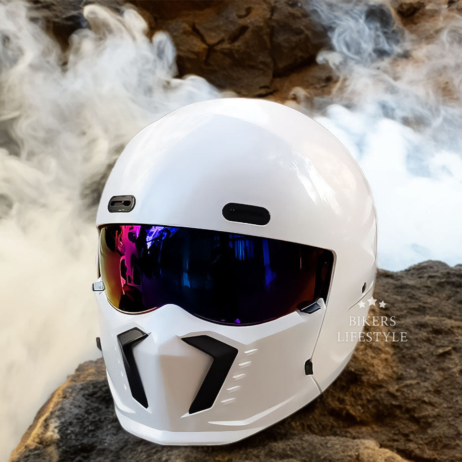 Retro Klassieke Motorhelm DOT En ECE Goedgekeurd Tijdloos Uiterlijk