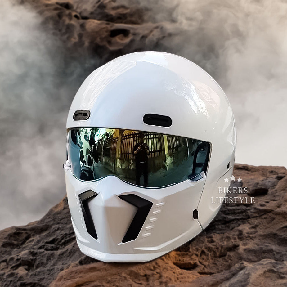 Retro Klassieke Motorhelm DOT En ECE Goedgekeurd Tijdloos Uiterlijk