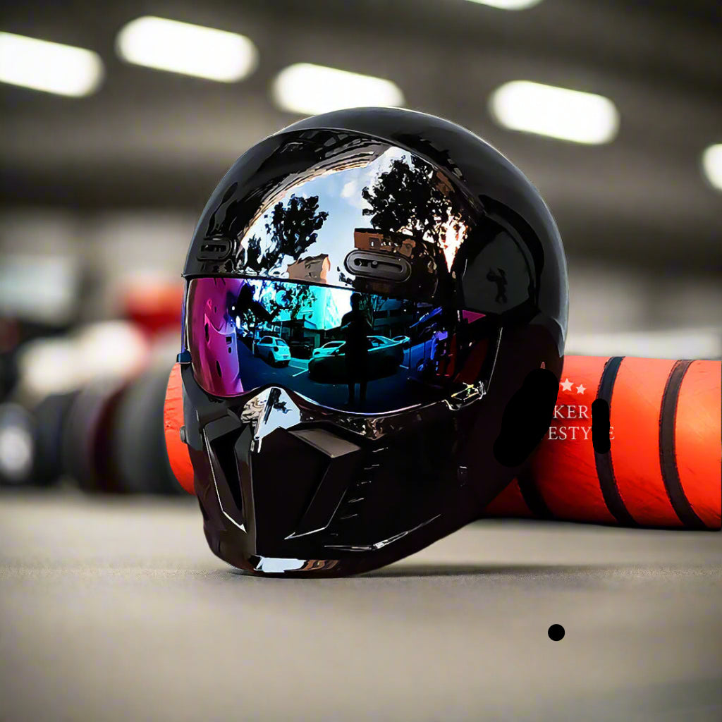 Retro Klassieke Motorhelm DOT En ECE Goedgekeurd Tijdloos Uiterlijk