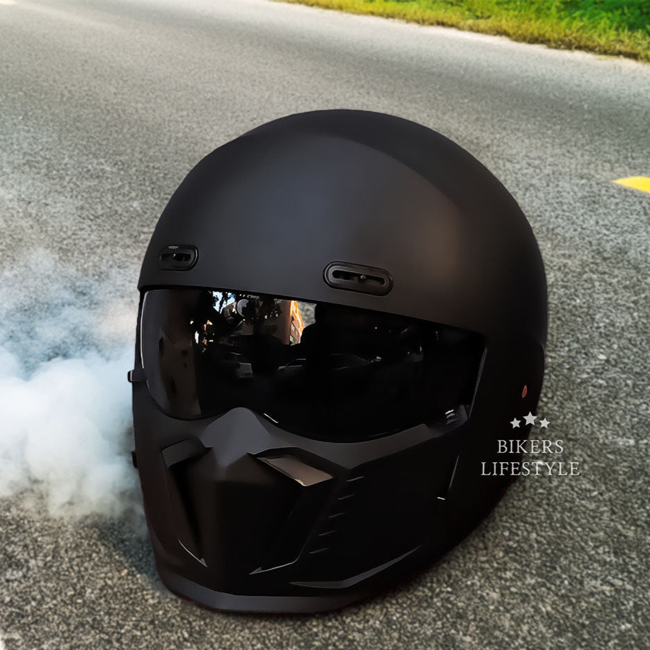 Retro Klassieke Motorhelm DOT En ECE Goedgekeurd Tijdloos Uiterlijk