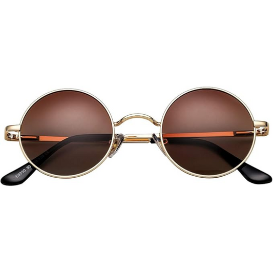Retro Ronde Gepolariseerde Zonnebril - Lenno