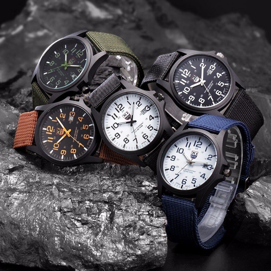 Robuuste Tactische Militaire Horloge - Duurzame Leger-Stijl Polshorloge voor Buitenavonturen