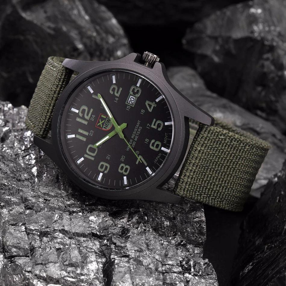 Robuuste Tactische Militaire Horloge - Duurzame Leger-Stijl Polshorloge voor Buitenavonturen