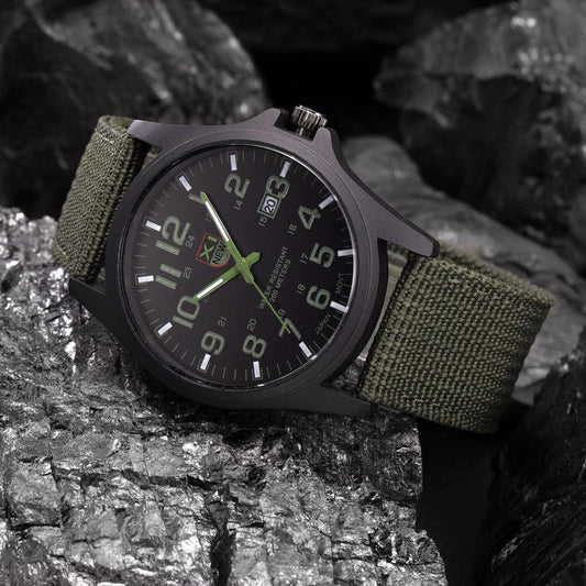 Robuuste Tactische Militaire Horloge - Duurzame Leger-Stijl Polshorloge voor Buitenavonturen