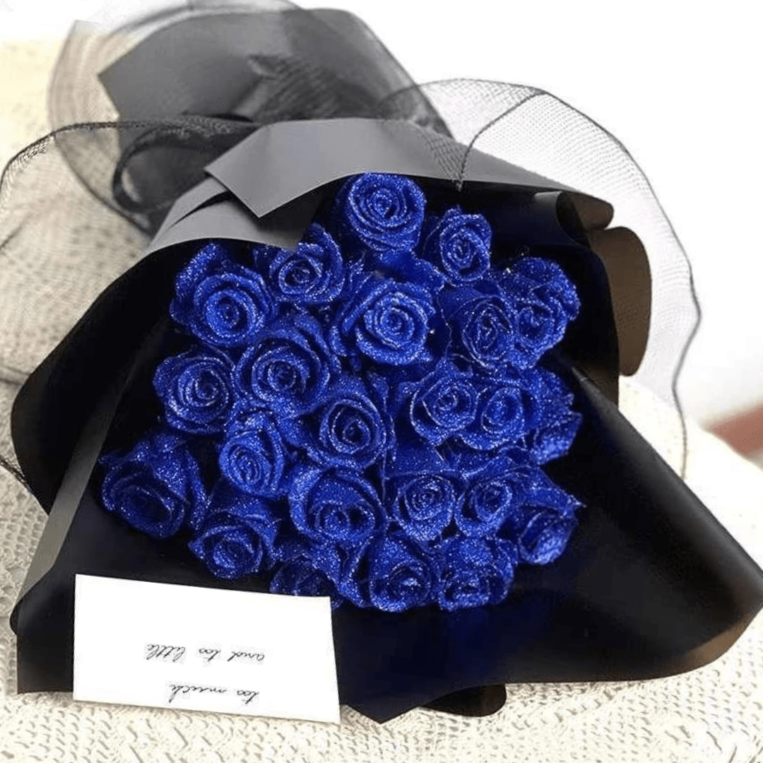 ROSALUNE – Eeuwige Glitter Roos voor Romantische Cadeaus & Huisdecoratie